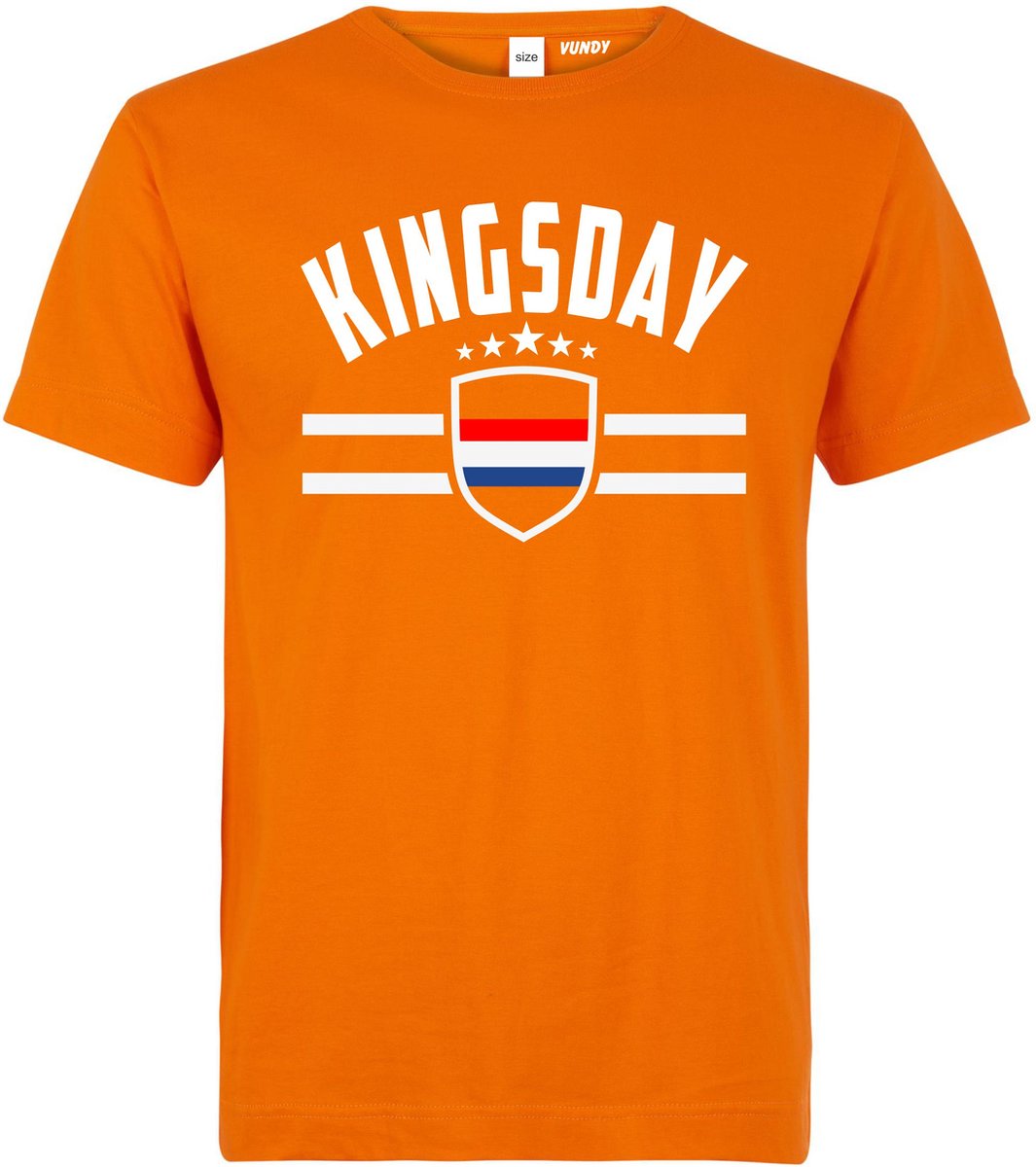 T-shirt Koningsdag vlag  | Koningsdag kleding | Oranje shirt heren | Oranje | maat L